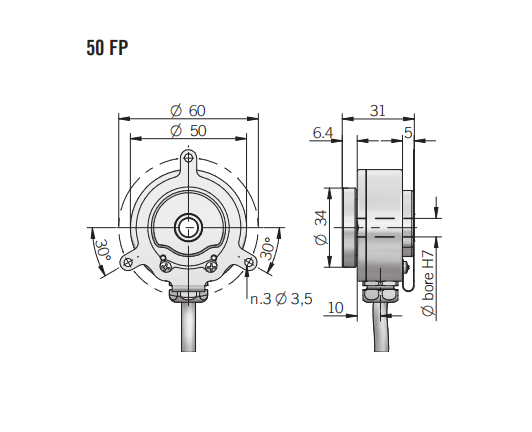 Eltra Encoder EH50FP1024Z5/30L10X6PR